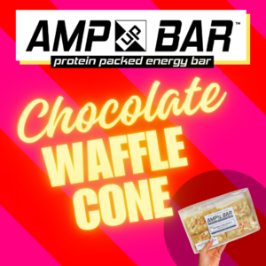 [PRE-ORDER] AMP UP Bar *Limited Edition* Chocolate Waffle Cone